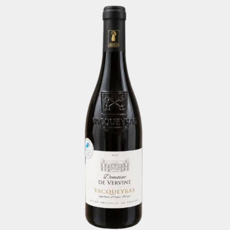 Bouteille de Domaine de Vervine Vacqueyras rouge A.O.P., vin de la Vallée du Rhône
Copier le texte ALT