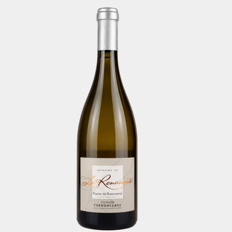 Bouteille de Domaine de la Renaudie Touraine-Chenonceaux Blanc 2025, vin blanc sec de la vallée de la Loire.