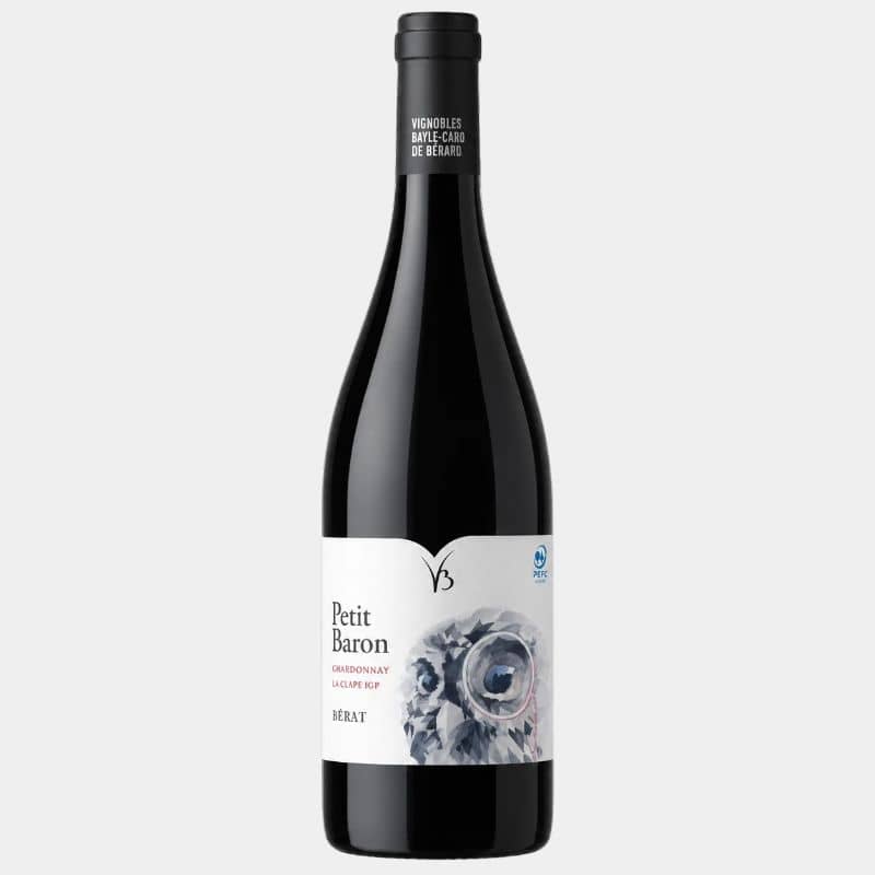 Bouteille de Petit Baron Rouge 2024 des Vignerons de Buzet, vin rouge AOC Buzet du Sud-Ouest.