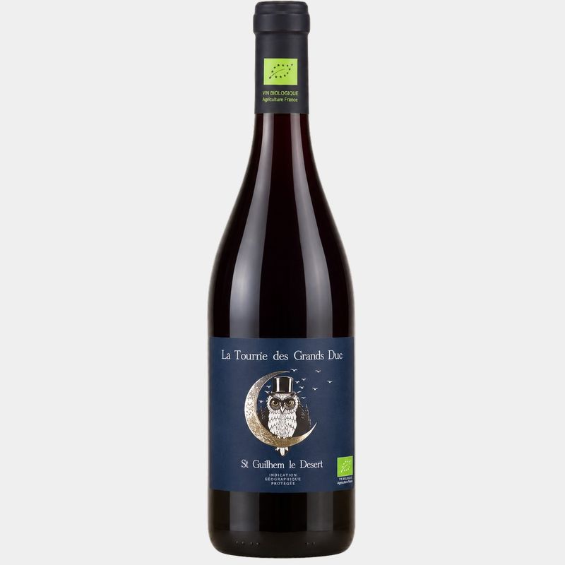 Bouteille de La Tournée des Grands Ducs rouge bio, IGP Saint-Guilhem-le-Désert, Vignobles des Trois Châteaux