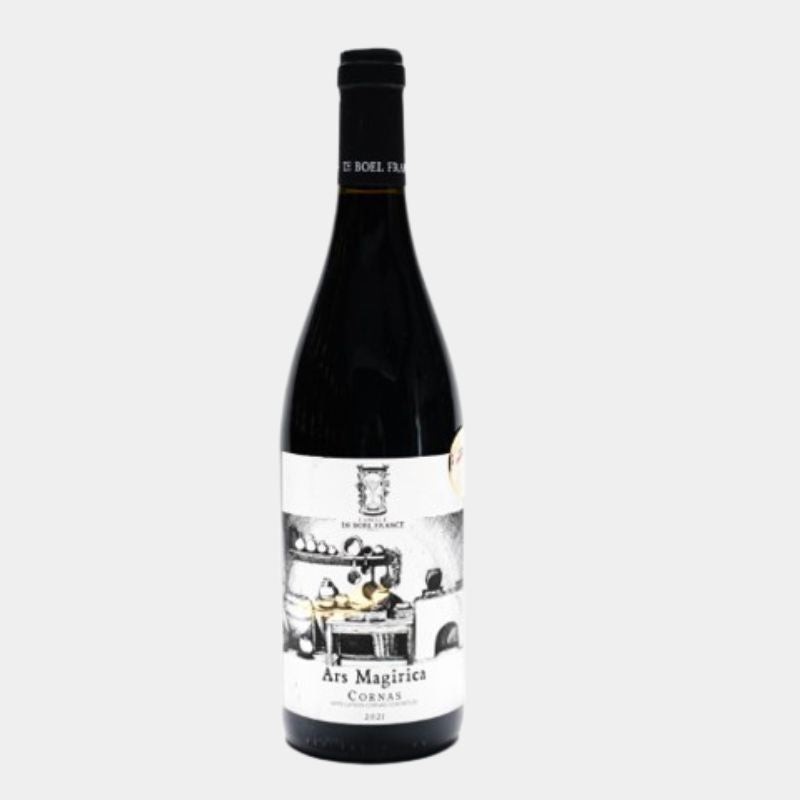 Bouteille Ars Magirica 2023 – AOP Cornas – Syrah biodynamique Famille de Boel (Demeter)

