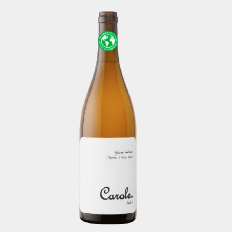 Bouteille de vin blanc Carole 2024 – Chardonnay Bio – Stéphanie & Olivier Ramé