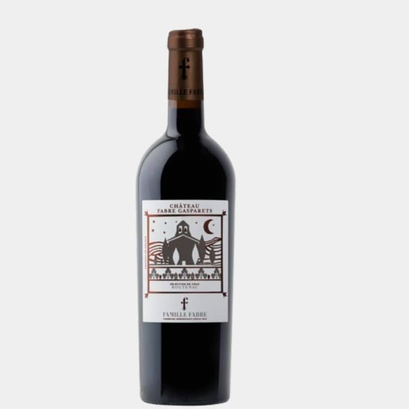 Bouteille de Château Fabre Gasparets 2021, vin rouge bio AOP Corbières-Boutenac

