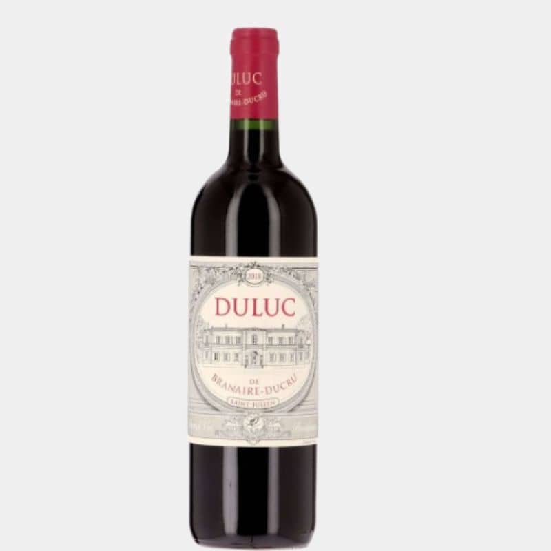 Bouteille de Duluc de Branaire-Ducru 2018, vin rouge de Saint-Julien

