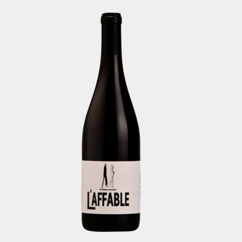 Bouteille de vin rouge L’Affable 2023 – Côtes-du-Rhône – Domaine Wilfried – Vin biologique souple et naturel

