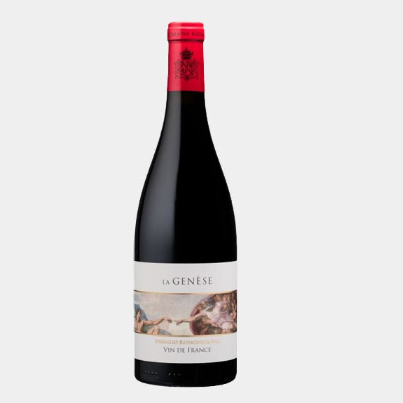 Bouteille de vin rouge La Genèse 2021 – Domaine Raymond Usseglio – 100 % Grenache – vin biodynamique élevé en amphore

