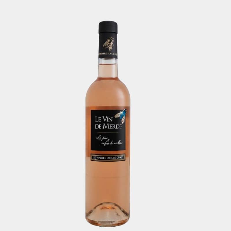 Vin de Merde Rosé – IGP Pays d’Oc, Languedoc, cuvée des Philosophes, vin rosé méditerranéen – Laboxavin
